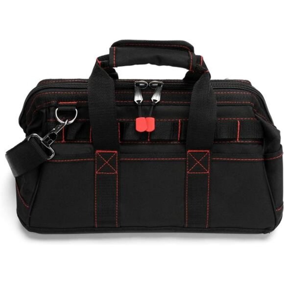 16-inch Close Top Wide Mouth Tool Storage Bag with Water Proof Rubber Base - Picture 2 of 6